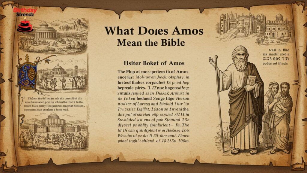 What Does Amos Mean in the Bible