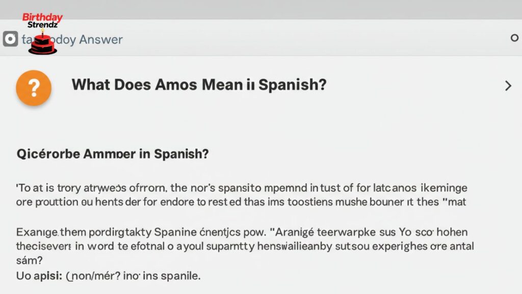 What Does Amos Mean in Spanish