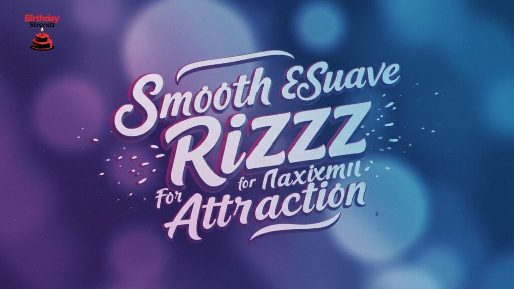 Smooth & Suave Rizz for Maximum Attraction