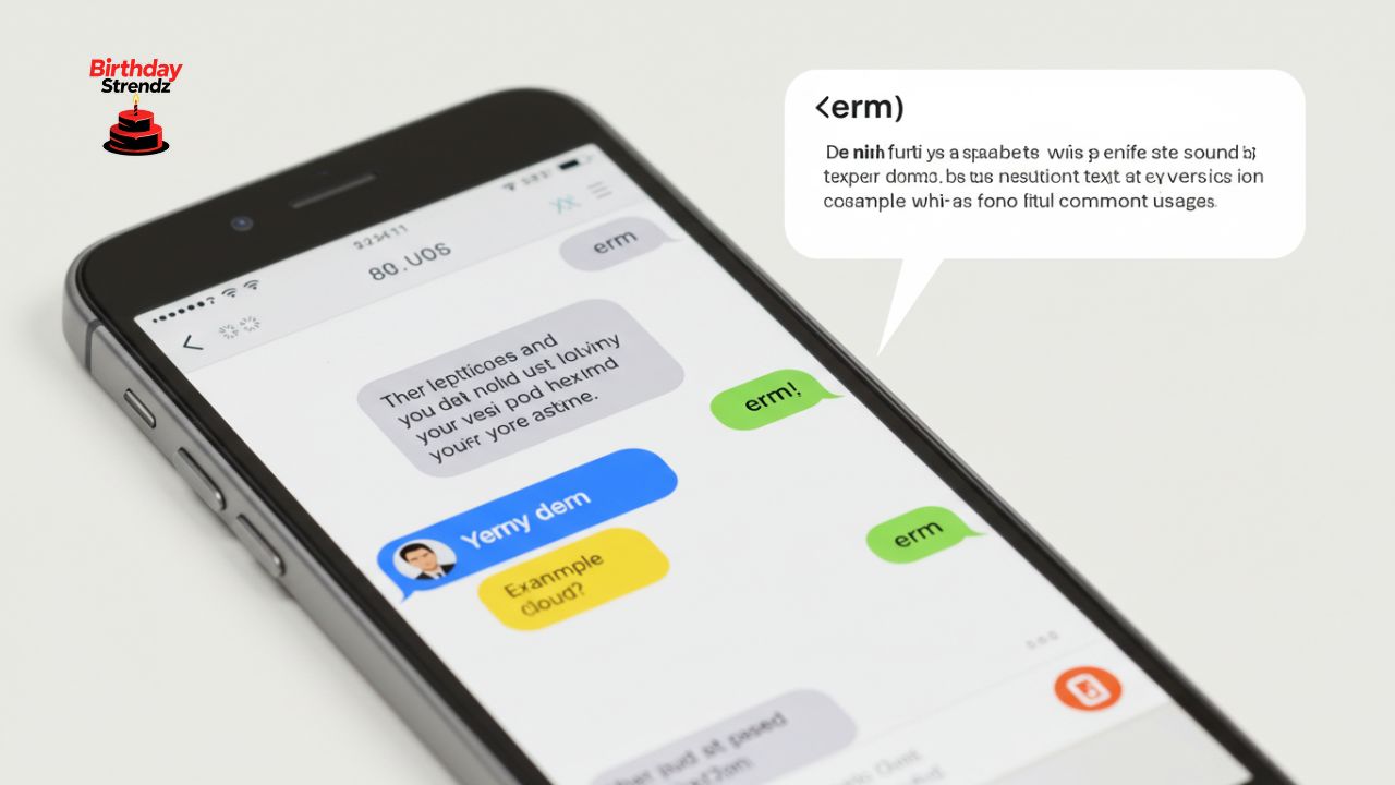 What Does “Erm” Mean in Text