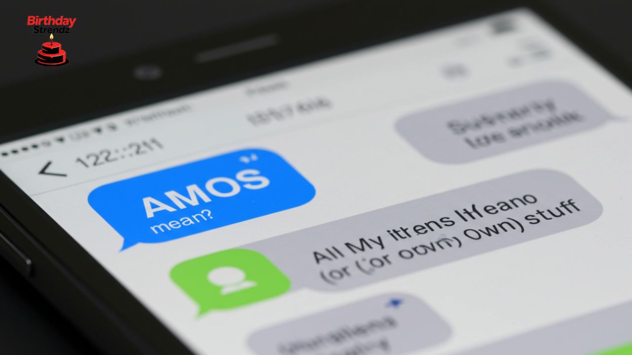 AMOS Mean in Text