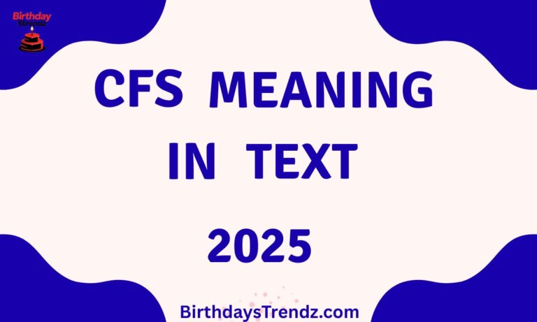 CFS Meaning In Text