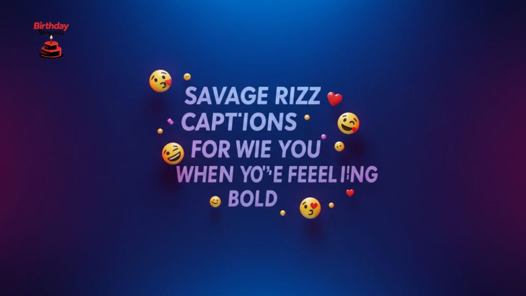 Savage Rizz Captions for When You're Feeling Bold