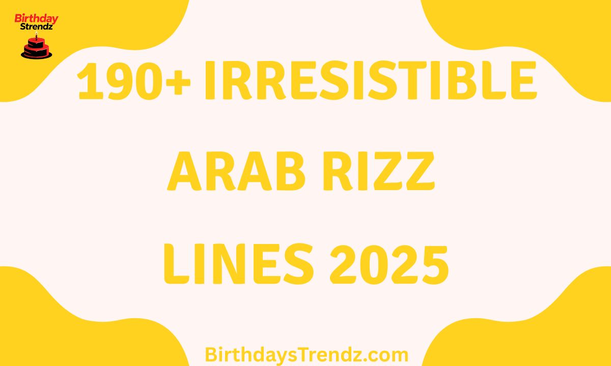 Irresistible Arab Rizz Lines